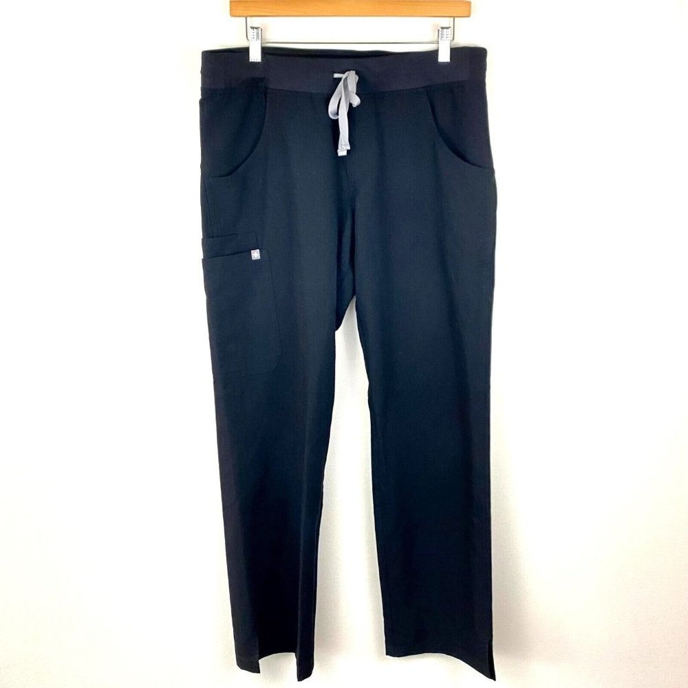 Figs Kade Cargo Scrub Pants Women's Size Medium Black Technical Collection